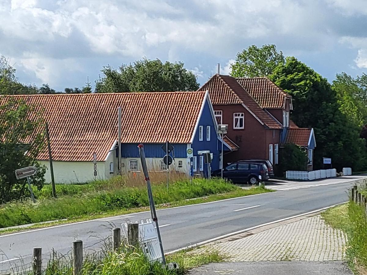 Sehestedt Urlaub Im Blauen Hausアパートメント エクステリア 写真
